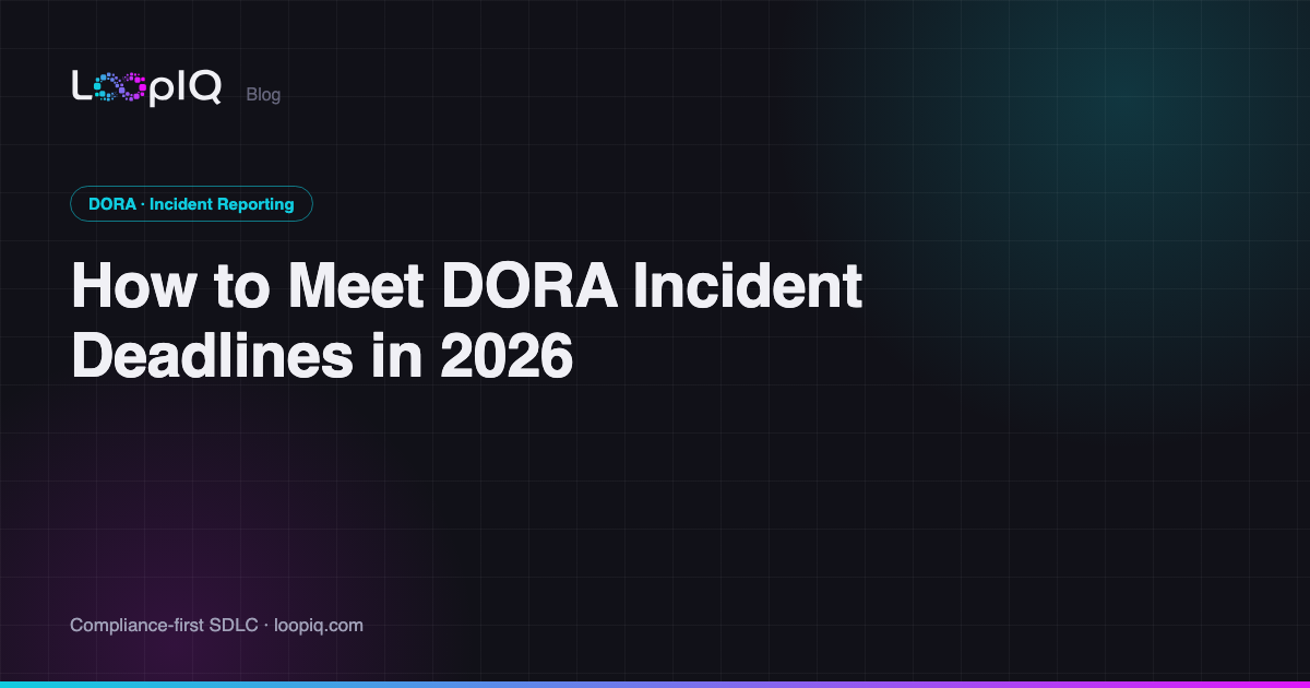 How to Meet DORA Incident Deadlines in 2026